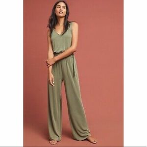 Anthropologie Peregrinate Belted Jumpsuit ( new )